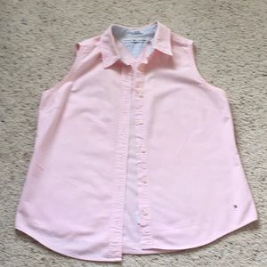 Tommy Hilfiger size L button down sleeveless shirt